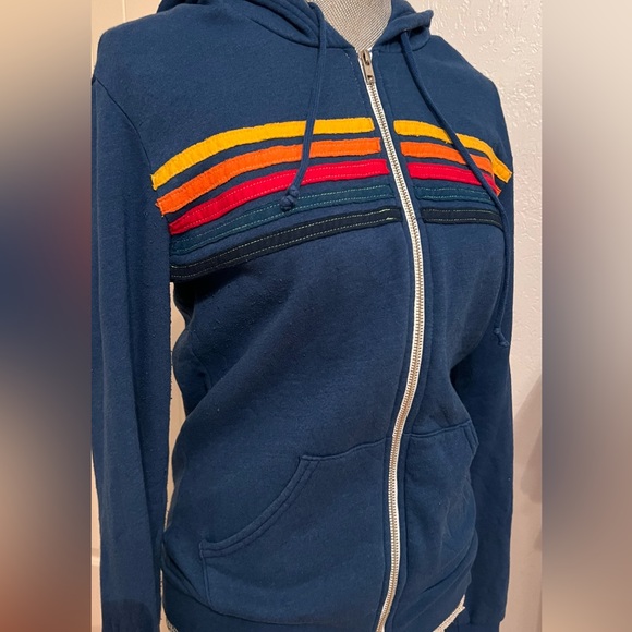 Aviator Nation 5 Stripe Hoodie - Small - Picture 5 of 7